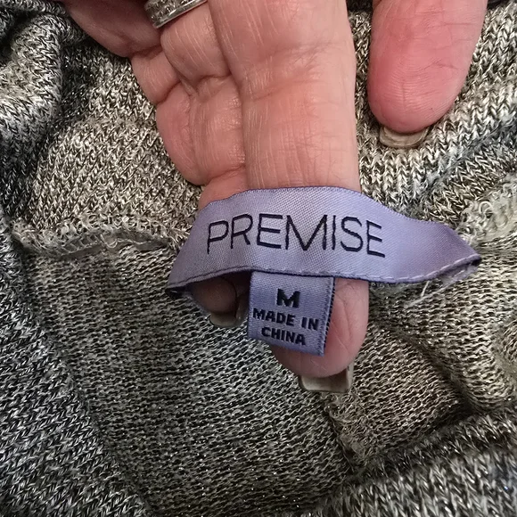 Premise Heather Gray Cowl Neck Sweater - Picture 4 of 4